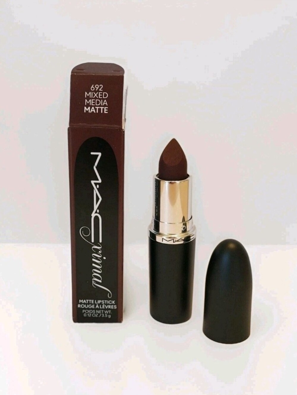 NIB Mac MACXimal Matte Lipstick #692 Mixed Media Full size 3.5 g / 0.12 OZ